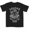 2026 Louder Thank Life Music Festival Summer Unisexs And Unisexs Pure Cotton Tshirts Comfortable Breathable High Quality Ins Y2k