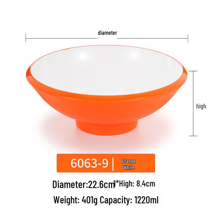Melamine Noodle Bowl for Noodle Restaurants: Ideal for Luosifen, Malatang, Rice Noodles, and Chongqing Xiaomian