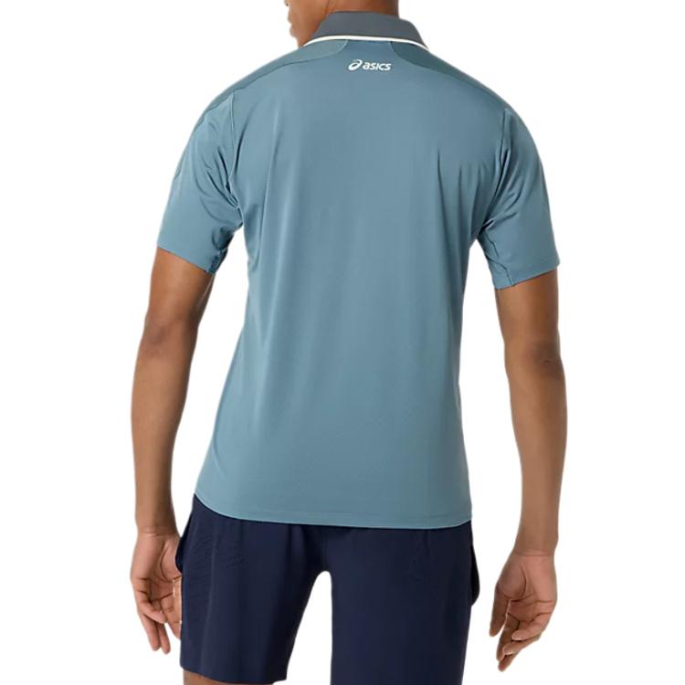 Asics Solid Color Polo Shirt Men tops 2041A420-401