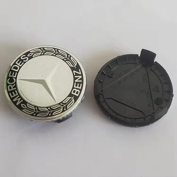 4Pcs 75mm Brabus Logo Car Emblem Wheel Center Hub Cap Accessories AMG Apple  For Mercedes Benz W204 GLA GLC CLA W205 W203 W206
