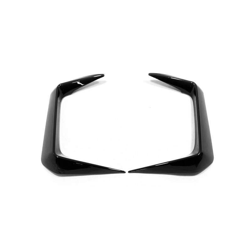 For Toyota RAV4 RAV 4 XA50 - ABS Black Fog Light Lamp Protector Bumper Cover Front Foglight Eyebrow Eyelids Cover Trim