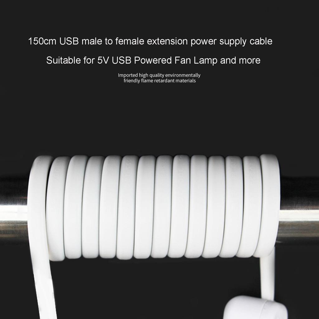 1.5M Multifunction Remote USB Extension Cable for 5V USB Fan LED Light with 2-12 Hour Timing Function ON OFF Switch