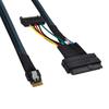 Cablecc U2 zu Slimline 4i NVME PCIe SSD Kabel für Mainboard SSD 750 p3600 p3700 50CM U.2 SFF-8639 SFF-8654 M.2