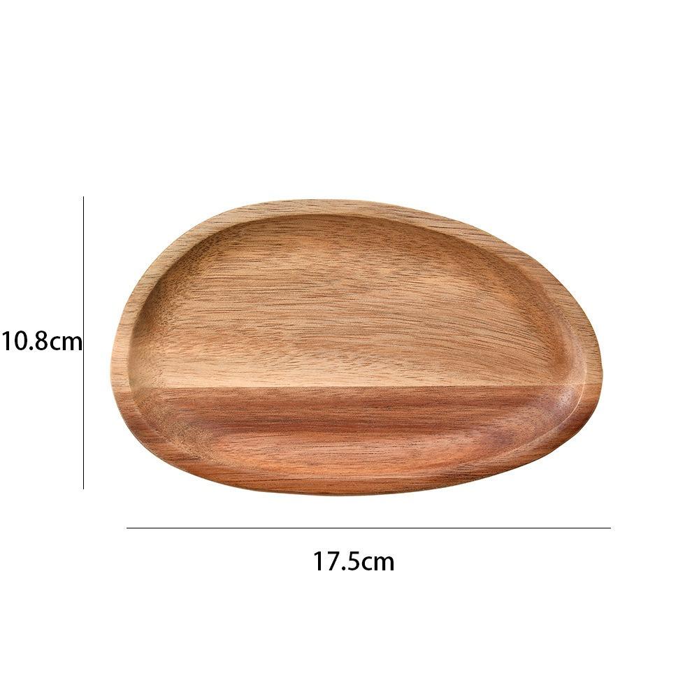 

Insulated Design Acacia Wood Serving Platter Elliptical Handcrafted Breadboard Lightweight Solid Wood Pattern