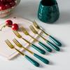6pcs Fork and Storage Can Set Simple Nordic Style Fruit Fork Dessert Fork Tableware Practical Kitchenware