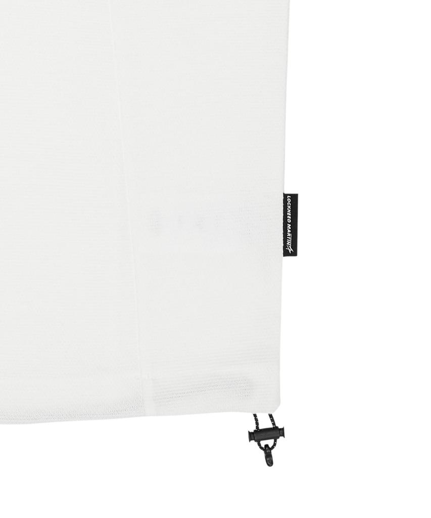 Loghideumatin Shorts Sleeve Half Zip-Up Tee (Off White)
