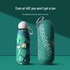 Cartoon Mini Sun & Rain Five-Fold Umbrella for Women - Portable, Sunscreen, and Dual-Use
