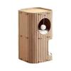 Felt Cat Tree House With Multi Layer Design And Scratching Board For Indoor Pet Use