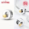 Silver 925 26 Alphabet Letters Charm Heart Love Bead for Charms Bracelets for Women DIY Fine Jewelry Gifts