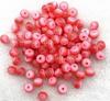 TX02 50 Piezas 8mm Hermosas Redondas Transparencia Cuentas Sueltas Rayas Departamento de Joyería DIY Pulsera Asequible Accesorios de Tendencia Cuentas
