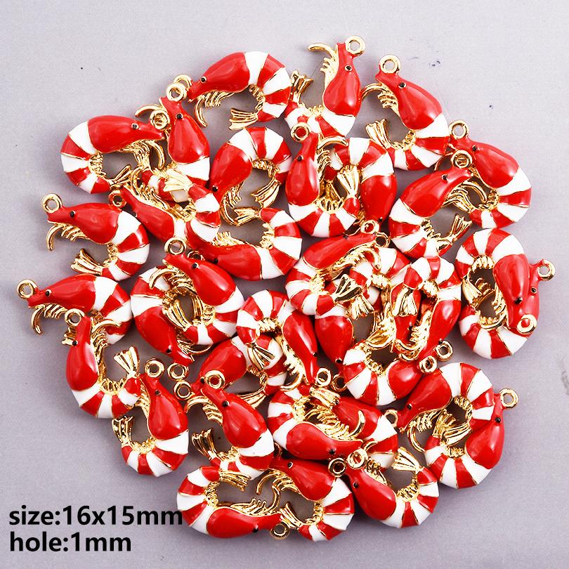 2pcs Fashion Animal Charm Enamel Lobster Rabbit Giraffe Stereoscopic DIY Pendant Charms For Jewelry Making Supplies Accessories