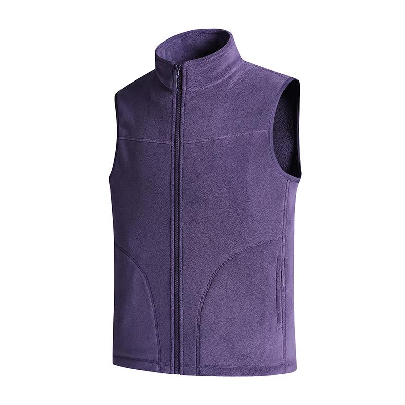 Autumn/Winter 2026 Unisex European Size Fleece Vest for Hiking and Fitness - Warm Sleeveless Jacket
