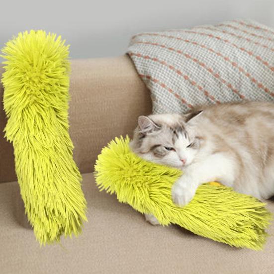 Yousheng Pet Plush Toy Built-in Catnip Bite Resistant Stress Relief Cat Teaser Toy Kitty Kick Stick Pet