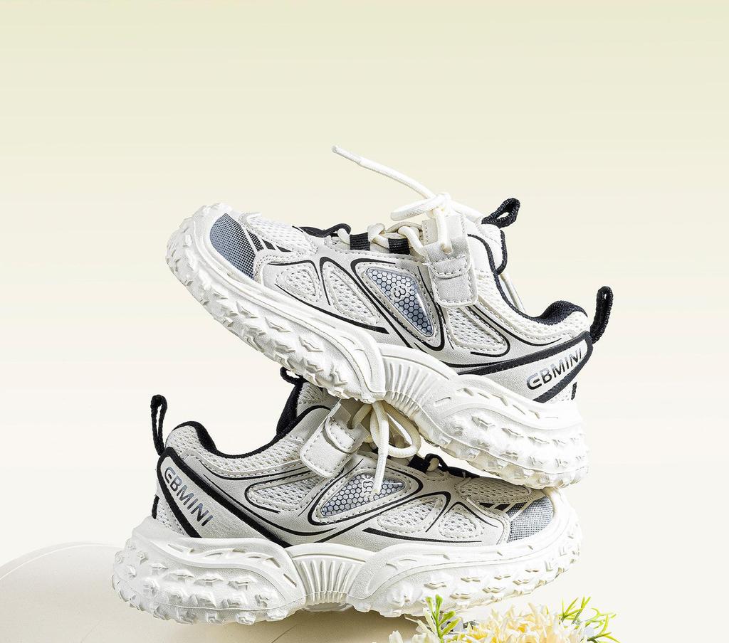 Yingbeimini 2026 Spring Kids' Sports Shoes - Shock Absorbing Boys' Sneakers & Casual Girls' Running Shoes