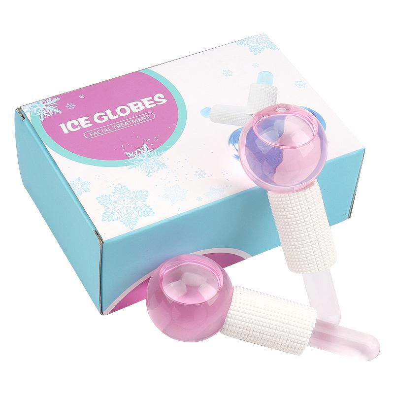 Facial Ice Therapy Massage Ball Set with Crystal Energy