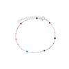 Rainbow Doudou Bracelet Women's Niche Simple and Small Design Sense Ins Style Color Round Beads Jewelry Women