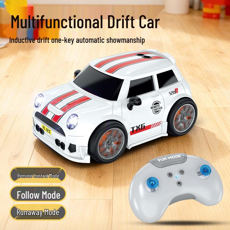 C6 Dual Mode Remote Control Drift Car with Voice & Light Control - Smart Induction Following