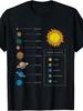 Solar-System Dwarf Planets Education Graphic Men's T-Shirt