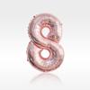32 Inch Rose Gold Digital Aluminum Film Balloon Decoration Birthday Party Wedding Decoration Scene Aluminum Film Balloon