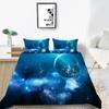 Home Bedding Set Full Size King Bed Twin Bed Space Star Print Bedroom Quilt Cover and Pillow Cover Bedding Decoration