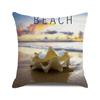 Seascape Theme Decorative Pillow Case Letter Beach Ocean Animals and Plants Home Hotel Living Room Sofa Cushion Cover