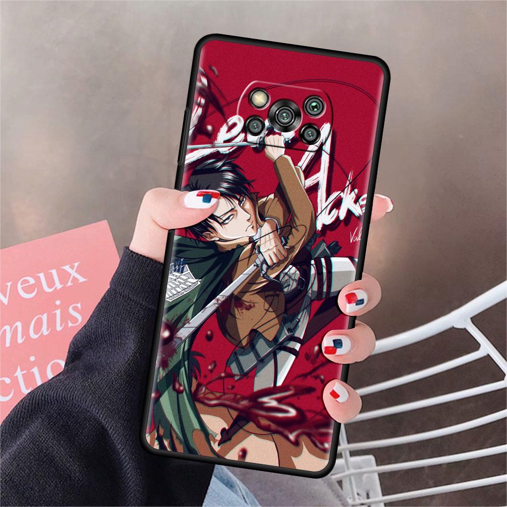 Case For Xiaomi Mi Poco X3 NFC X4 Pro F3 F4 GT M4 M3 F1 C40 11 Lite 11T Soft Silicone Funda Phone Cover Attack On Titan Shell
