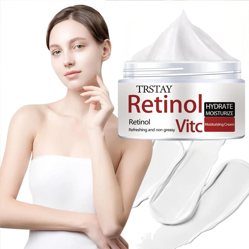 Straffende Creme für den Hals, Gesichtscreme, Retinol, reduziert das Erscheinungsbild der Hautalterung, glättet Falten und verbessert die Hautaktivität. Jugendliche Feuchtigkeitscreme