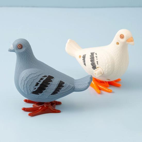 Yousheng 1/2/3/5/8/10Pcs Wind-up Pigeon Jumping Pigeon Spring Clockwork Toy Toddlers Boys Girls Educational Simulation Bird Walking Toy(Random Color)