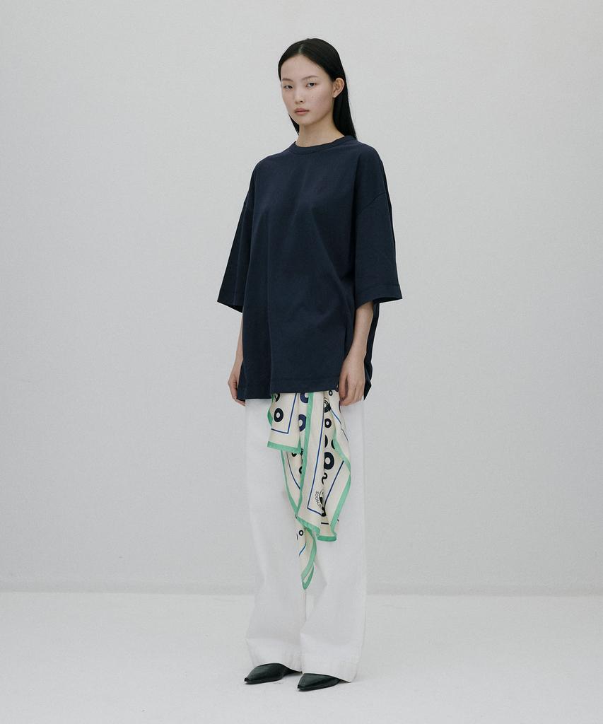 Sunjin Sarang Yurang Oversized T-Shirt [Navy]