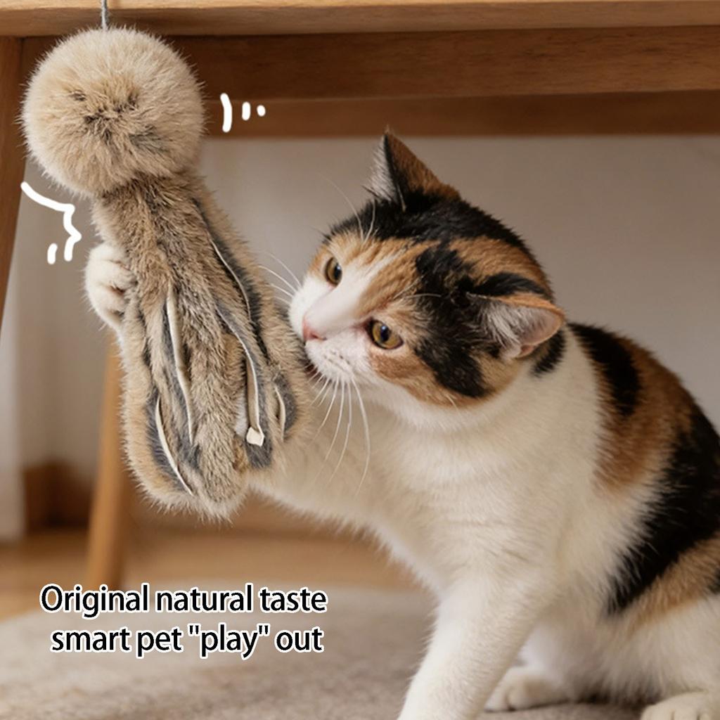 Furry Plush Octopuses Shape Cats Teaser Toy Faux Furs Entertainment Toy for Dog Cats Engagement Indoor Mental Stimulation