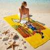 Serviette de plage motif Pippi Longstocking - douce, absorbante, lavable en machine Légère et moderne, pour la natation, Essentiels de voyage