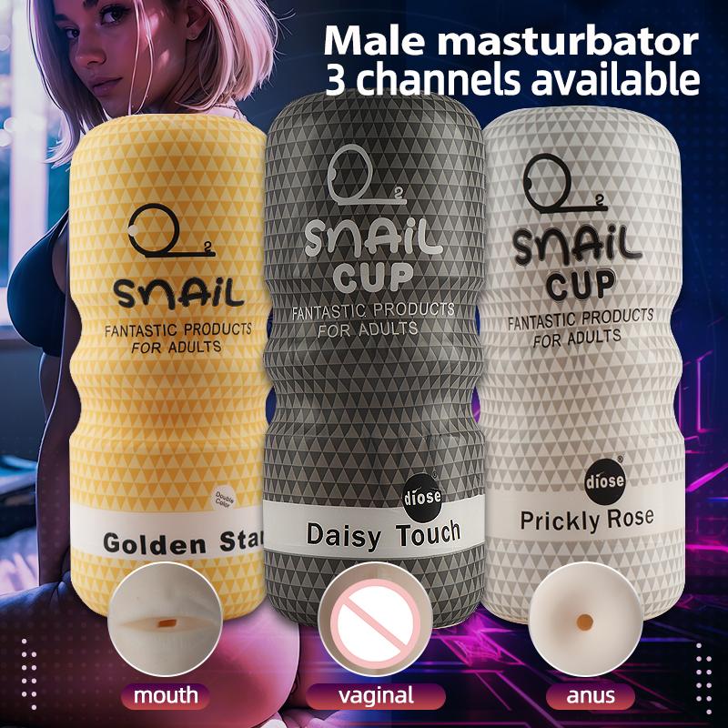 Soft Male Masturbator Cup Sucking Anal Vagina Male Masturbator,Penis Trainer, Sex Toys Adult Goods for Men