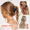 4er-Pack Mittlere Doppelreihe Zähne Haarklammern 65mm Langlebige Kunststoff-Haarklammern für Dickes und Dünnes Haar Styling-Accessoires für Damen Mädchen