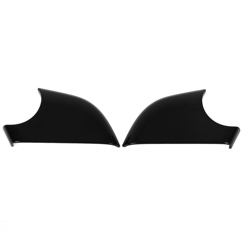 2 Pcs Door Wing Mirror Cover Glossy Black Rear View Mirror Lower Holder Replacement for Tesla Model 3 2017‑2021