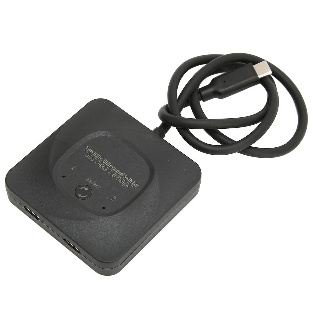 USB C Switch 2 in 1 Output Plug and Play 8K 60Hz HD Type C Bi Direction Switcher Splitter with