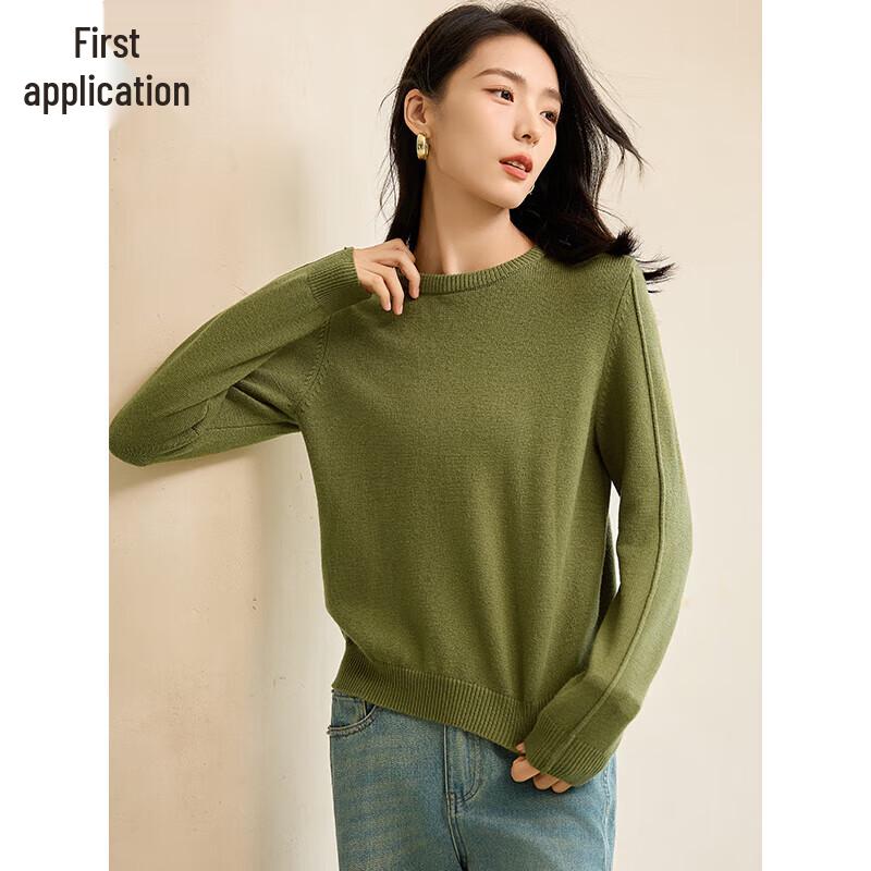 

Women s Autumn/Winter Round Neck Thick Knit Sweater L
