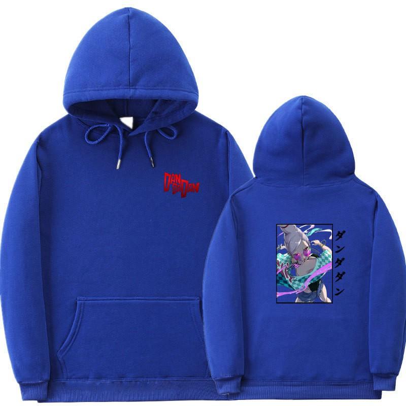 Unisex Anime-Inspired Hooded Sweatshirt With Ribbed Hem Loose Fit 81-90% Cotton 400g Weight Wear