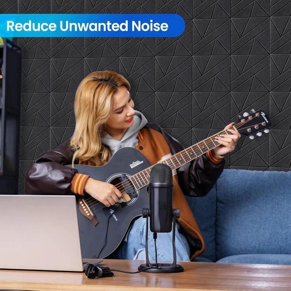 Square Shape Soundproof Panels Self-Adhesive Wall Stickers Decorative Felt Acoustic Panels KTV
