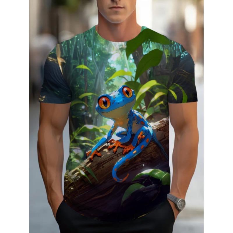 

Men s Dragon Print T-Shirt Casual Breathable Fabric Graphic 5XL