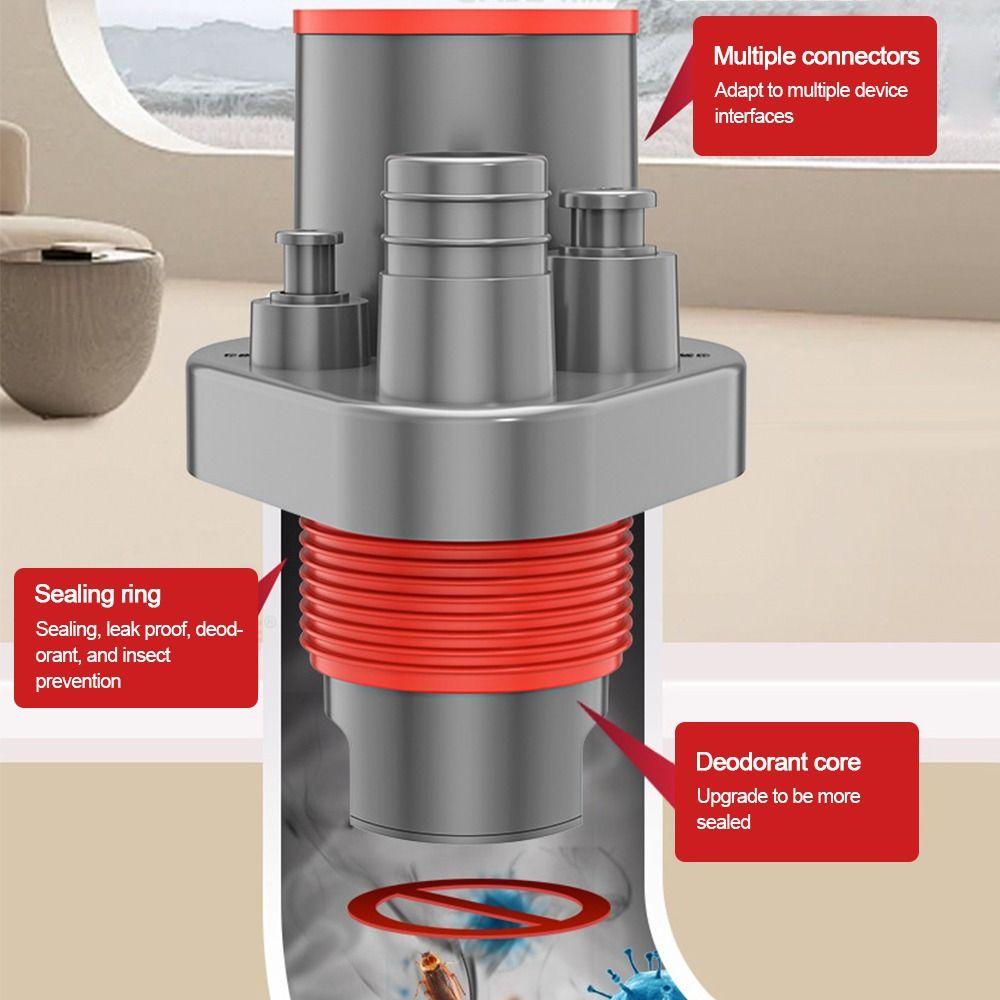 Anti Odor Sink Drain Pipe Adapter Drainage Water Pipe Joint  Washing Machine Drainage Supplies