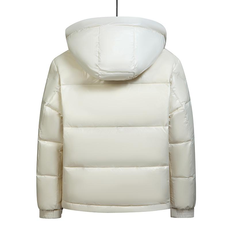 Pánská a dámská bavlněná bunda s kapucí, zateplená, teplá, proti chladu, volnočasová, volná, pohodlná, vysoce kvalitní látka, péřová bunda