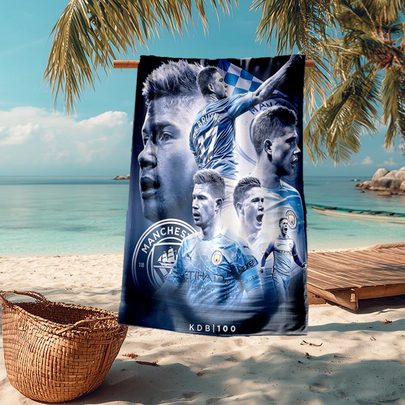 Kevin De Bruyne Fashion Beach Towel: Ideal for Summer Adventures Soft, absorbent and quick drying suitable for swimming and bathing