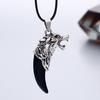 Classic Wu Jing Wolf Tooth Pendant: Men's Wolf Totem Necklace, Trendy Korean Version