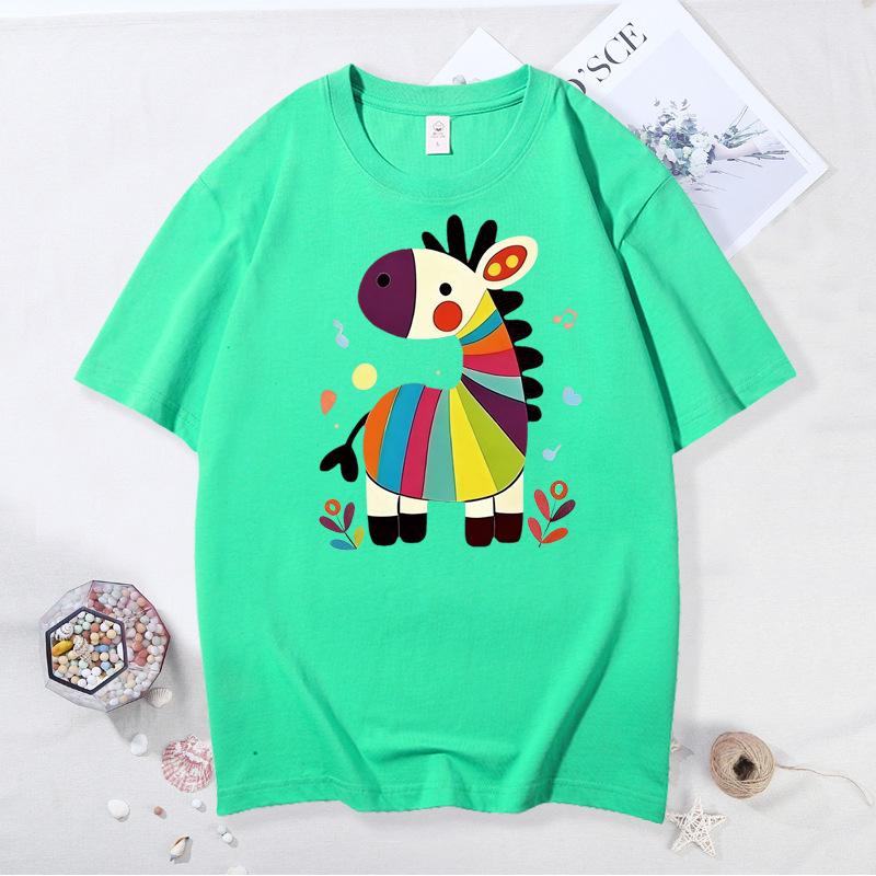 Chinese New Year Family T-Shirts: Year of the Horse Red Zodiac Design, Matching for Parent-Child Festive Party.