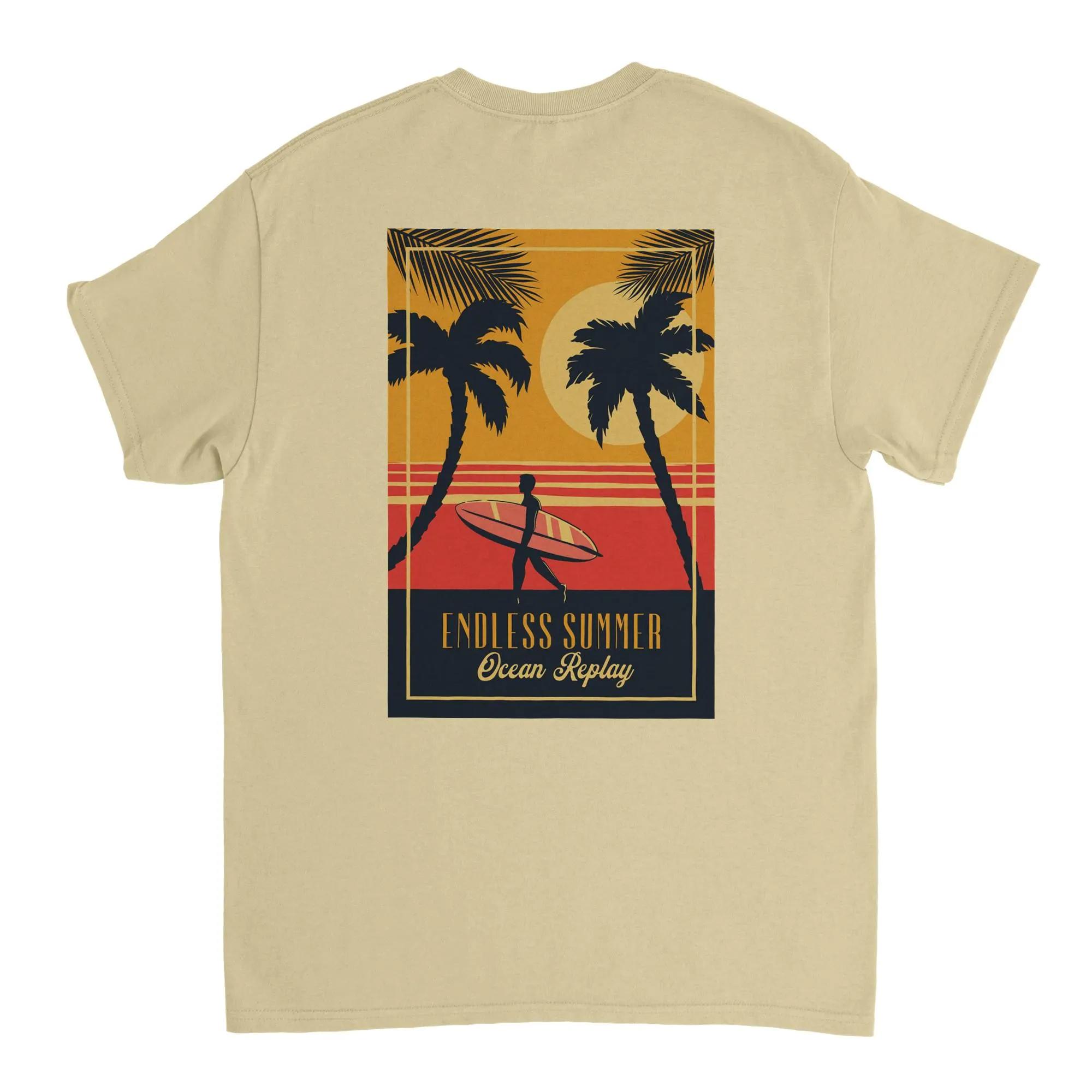 

Endless Summer Men and Women T-shirts Ocean Replay Comfortable and Breathable Suitable for Daily Wear Men Clothing 4XL