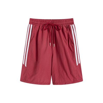 Sport Shorts for Women In Summer Thin High Waist Casual Wide-leg Mid-leg Pants To Make Them Look Slim and Wear Striped Five-point Pants