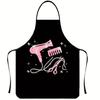 Waterproof Sleeveless Apron With Unique Print For Barbecuing And Creative Styling