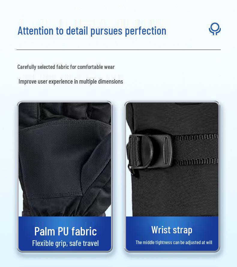 USB Rechargeable Heated Touchscreen Cycling Gloves for Men and Women