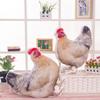 Realistic Rooster Hen Plush Pillow Lifelike 3D Print Soft Fluffy Fabric Stuffed Toy for Home Decor Kids Sleep Companion Gift