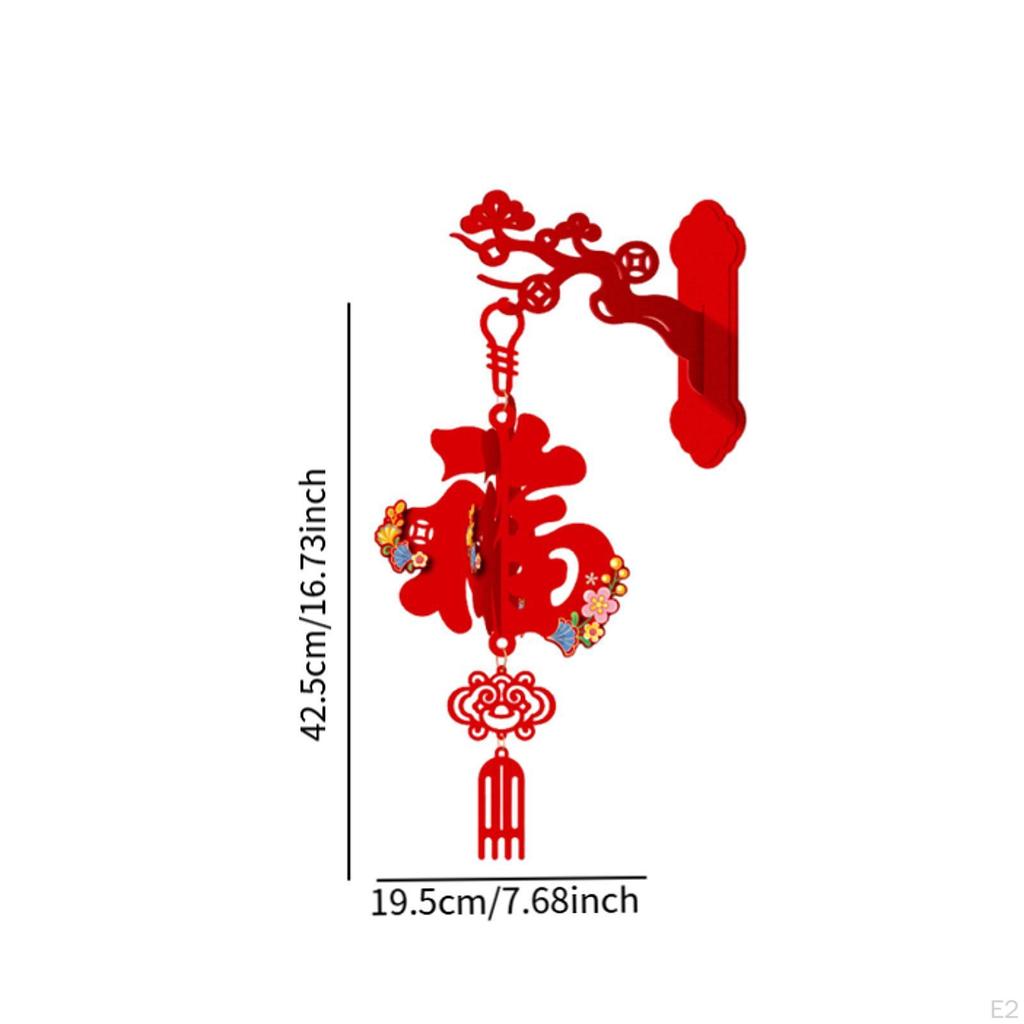 Chinese Year Hanging Decorations Traditional Red Horse Decoration for Celebration